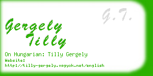 gergely tilly business card